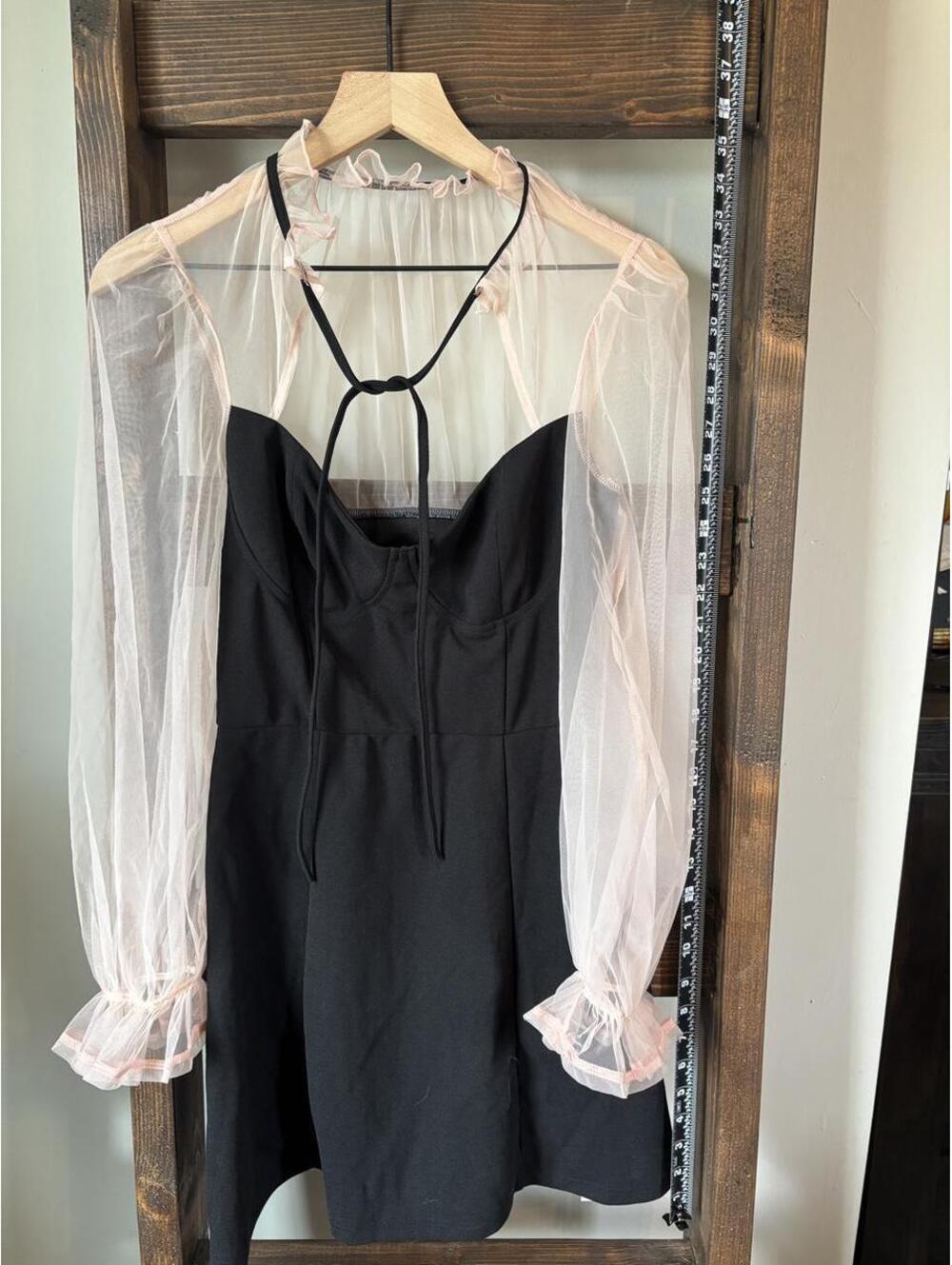 NWT Shein Pink & Black Dress